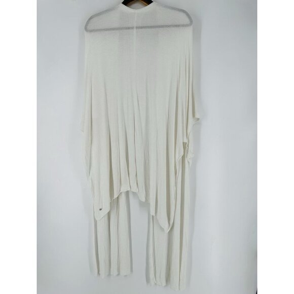 Lululemon Heart Opener Meditation Cloak Taryn Toomey White OS Wrap Cardi Read - Picture 5 of 9